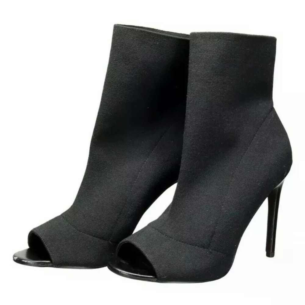 Steve Madden open toe high heel booties sz 9.5